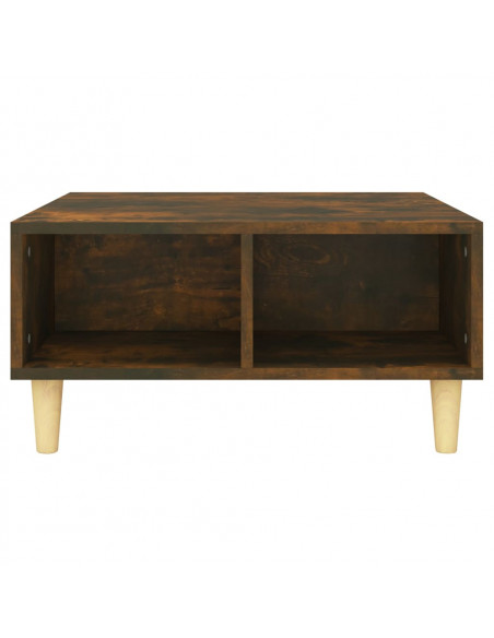 Tavolino da Salotto Rovere Fumo 60x60x30 cm in Truciolato
