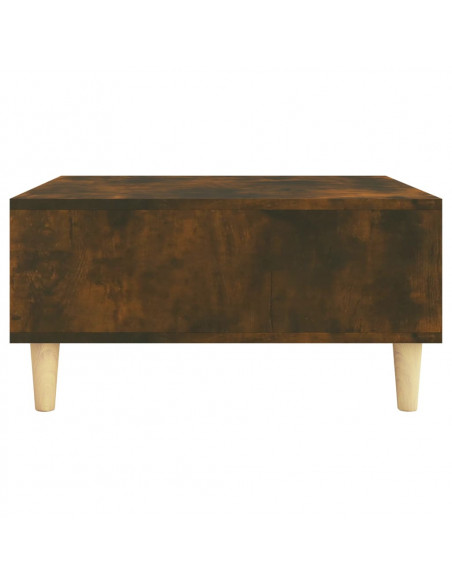 Tavolino da Salotto Rovere Fumo 60x60x30 cm in Truciolato