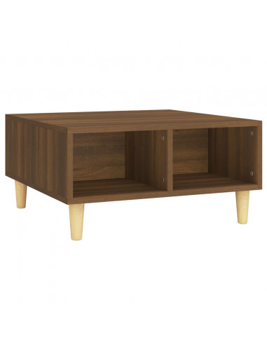 Tavolino da Salotto Rovere Marrone 60x60x30 cm in Truciolato
