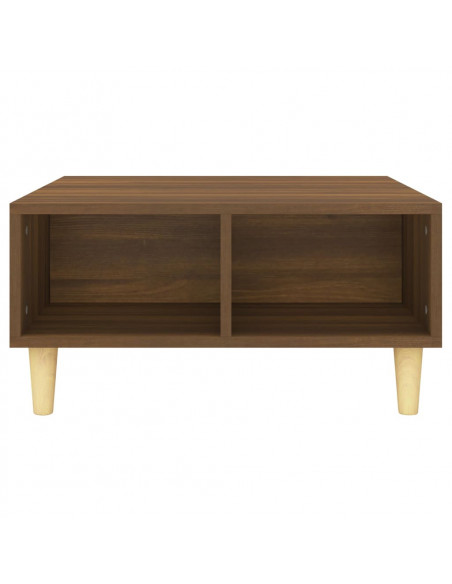 Tavolino da Salotto Rovere Marrone 60x60x30 cm in Truciolato