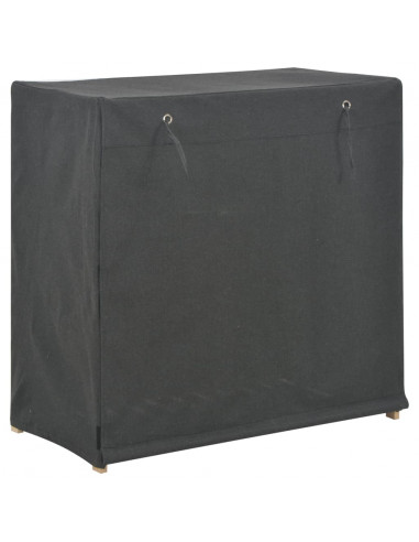 Scarpiera con Rivestimento Grigia 79x40x80 cm in Tessuto