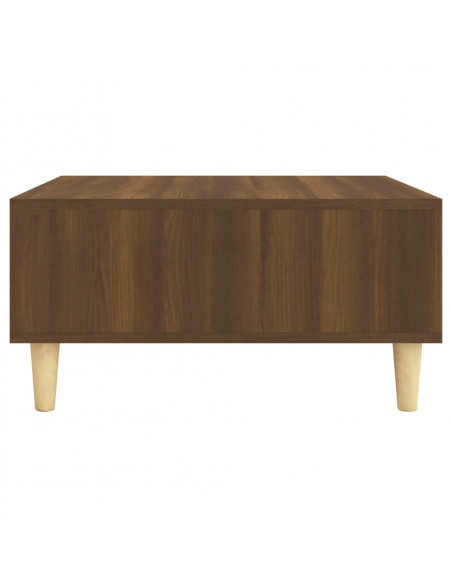 Tavolino da Salotto Rovere Marrone 60x60x30 cm in Truciolato