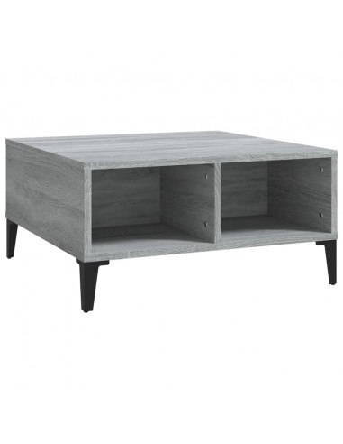 Tavolino da Salotto Grigio Sonoma 60x60x30 cm in Truciolato