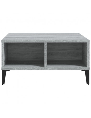 Tavolino da Salotto Grigio Sonoma 60x60x30 cm in Truciolato