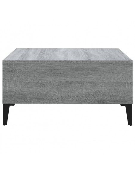 Tavolino da Salotto Grigio Sonoma 60x60x30 cm in Truciolato