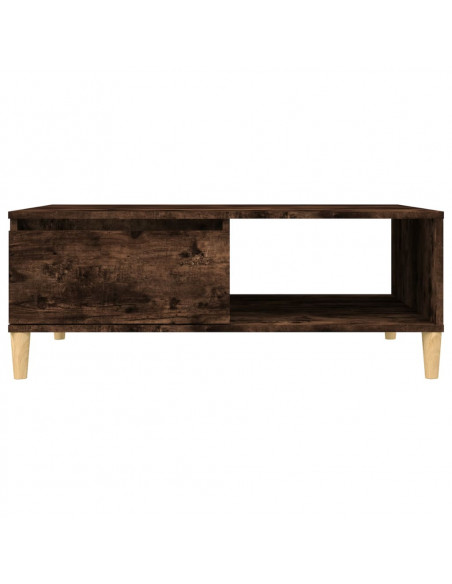Tavolino da Salotto Rovere Fumo 90x60x35 cm in Truciolato