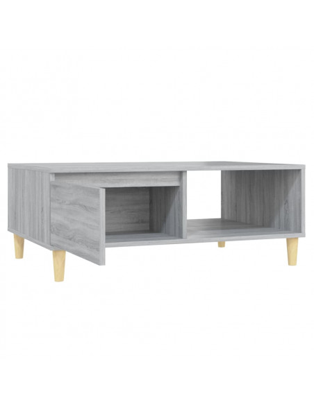 Tavolino da Salotto Grigio Sonoma 90x60x35 cm in Truciolato