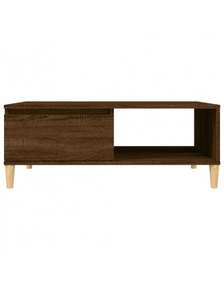 Tavolino da Salotto Rovere Marrone 90x60x35 cm in Truciolato