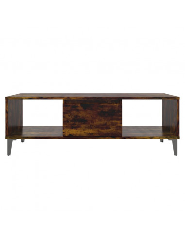 Tavolino da Salotto Rovere Fumo 103,5x60x35cm in Truciolato