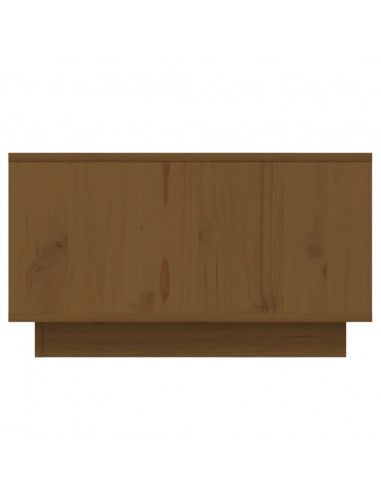 Tavolino da Salotto Miele 55x56x32 cm Legno Massello di Pino