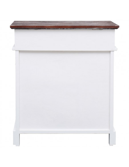 Scarpiera Marrone 50x28x58 cm in Legno di Paulownia