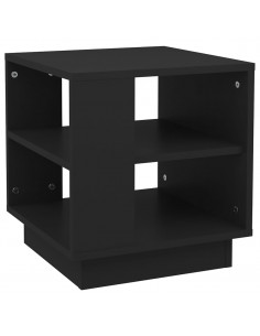 Tavolino da Salotto Nero 40x40x43 cm in Legno Multistrato 2