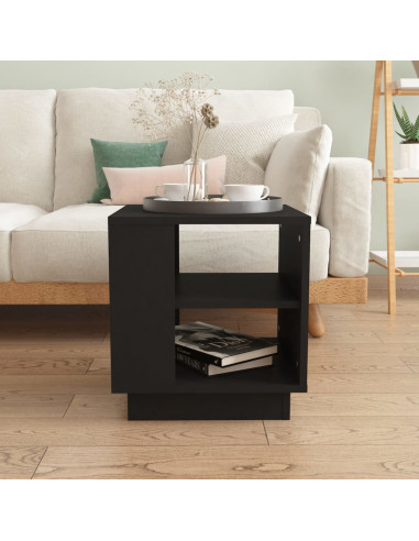 Tavolino da Salotto Nero 40x40x43 cm in Legno Multistrato