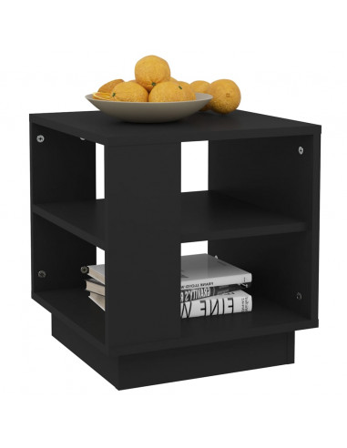 Tavolino da Salotto Nero 40x40x43 cm in Legno Multistrato