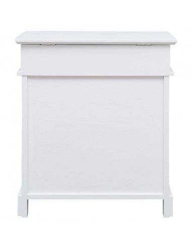 Scarpiera Bianca 50x28x58 cm in Legno di Paulownia