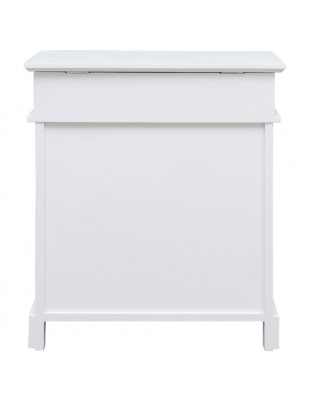 Scarpiera Bianca 50x28x58 cm in Legno di Paulownia