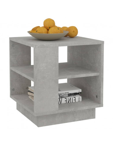 Tavolino Salotto Grigio Cemento 40x40x43 cm Legno Multistrato