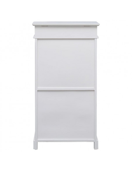Scarpiera Bianca 50x28x98 cm in Legno di Paulownia