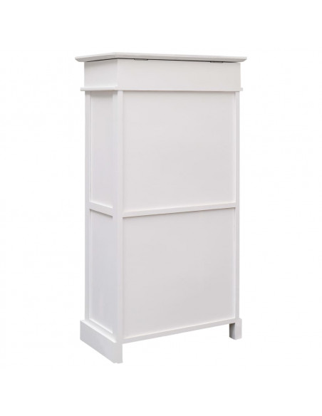 Scarpiera Bianca 50x28x98 cm in Legno di Paulownia