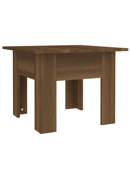 Tavolino da Salotto Rovere Marrone 55x55x42 cm in Truciolato