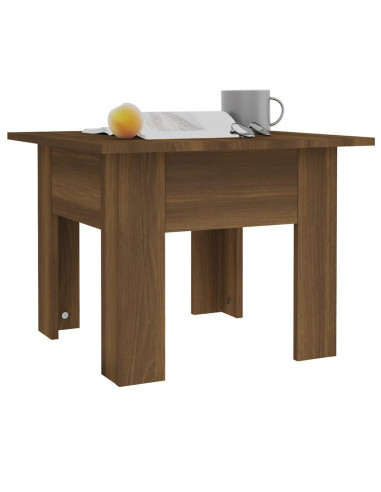 Tavolino da Salotto Rovere Marrone 55x55x42 cm in Truciolato