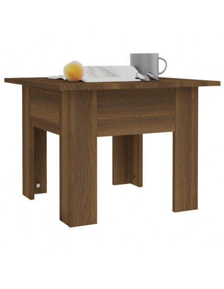 Tavolino da Salotto Rovere Marrone 55x55x42 cm in Truciolato