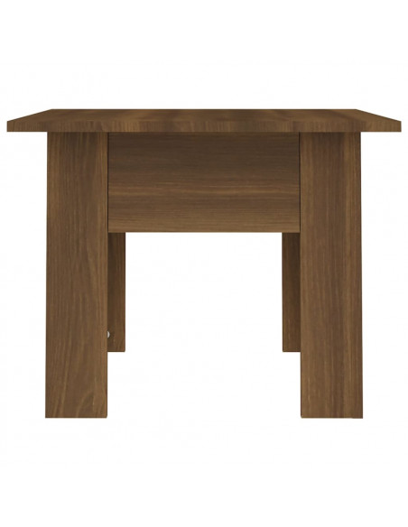 Tavolino da Salotto Rovere Marrone 55x55x42 cm in Truciolato