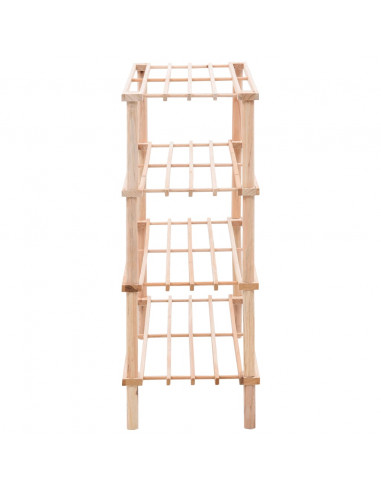 Scarpiera a 4 Livelli in Legno Massello di Abete