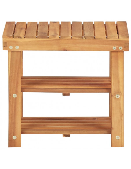 Scarpiera 50x32x45 cm in Legno Massello di Acacia