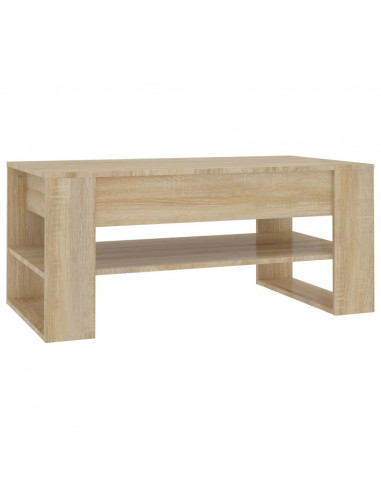 Tavolino da Salotto Rovere Sonoma 102x55x45cm Legno Multistrato