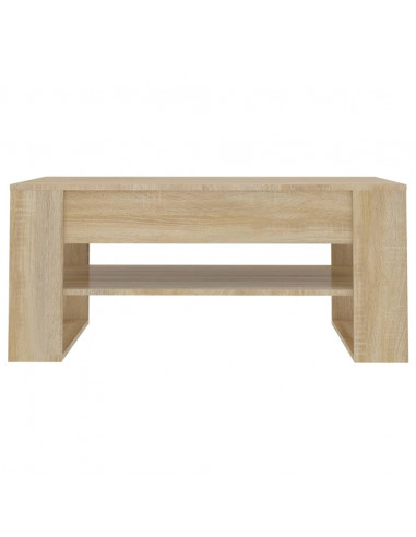 Tavolino da Salotto Rovere Sonoma 102x55x45cm Legno Multistrato