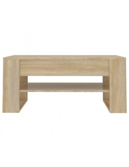 Tavolino da Salotto Rovere Sonoma 102x55x45cm Legno Multistrato