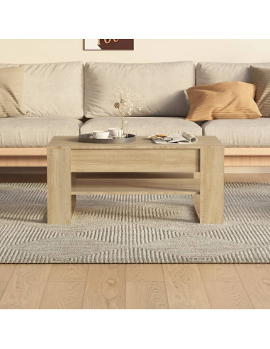Tavolino da Salotto Rovere Sonoma 102x55x45cm Legno Multistrato