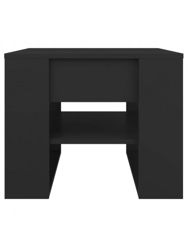 Tavolino da Salotto Nero 55,5x55x45 cm in Legno Multistrato