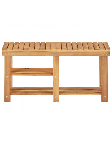 Scarpiera 90x32x46 cm in Legno Massello di Acacia