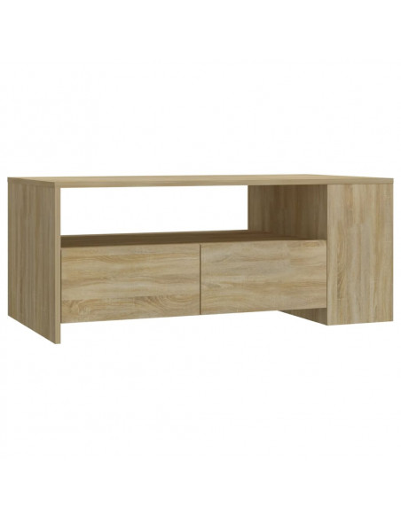 Tavolino da Salotto Rovere Sonoma 102x55x42cm Legno Compensato