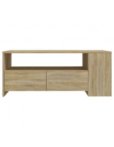 Tavolino da Salotto Rovere Sonoma 102x55x42cm Legno Compensato