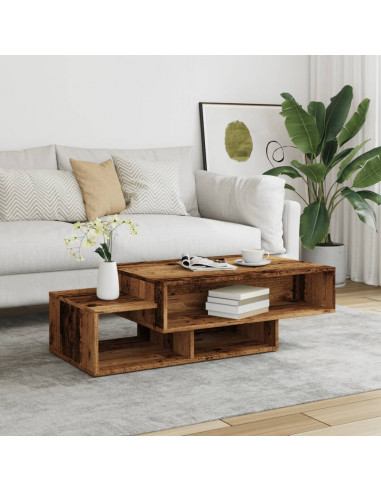 Tavolino da Salotto Legno Antico 105x55x32cm in Truciolato