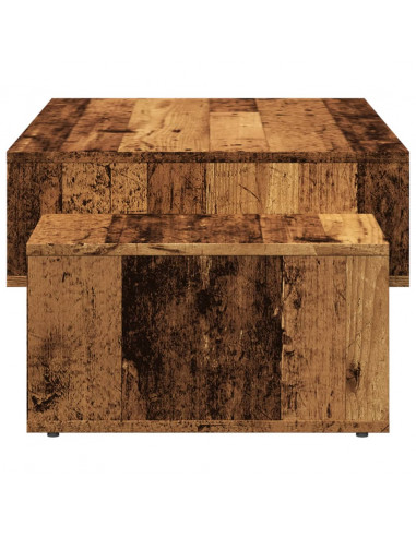 Tavolino da Salotto Legno Antico 105x55x32cm in Truciolato