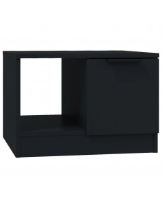 Tavolino da Salotto Nero 50x50x36 cm in Legno Multistrato 2