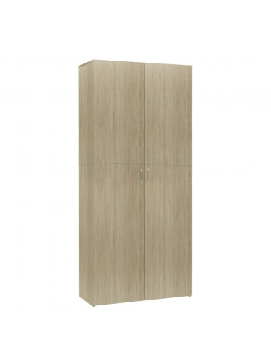 Scarpiera Rovere Sonoma 80x35,5x180 cm in Legno Multistrato