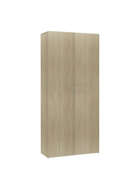Scarpiera Rovere Sonoma 80x35,5x180 cm in Legno Multistrato