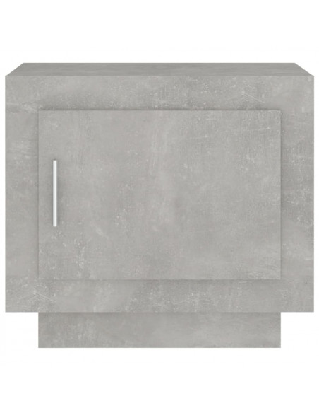 Tavolino da Salotto Grigio Cemento 51x50x45cm Legno Multistrato