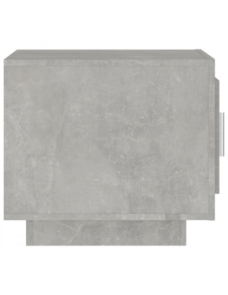 Tavolino da Salotto Grigio Cemento 51x50x45cm Legno Multistrato