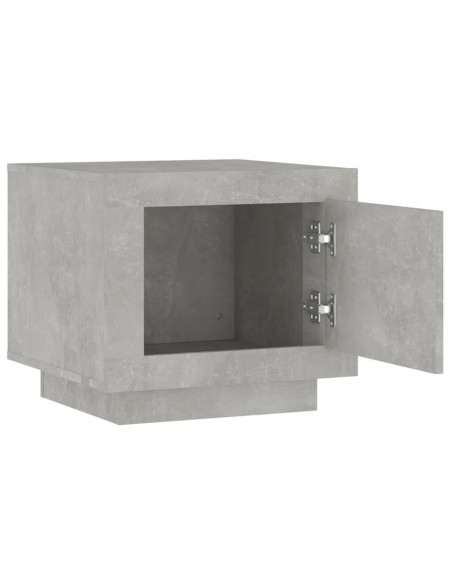 Tavolino da Salotto Grigio Cemento 51x50x45cm Legno Multistrato