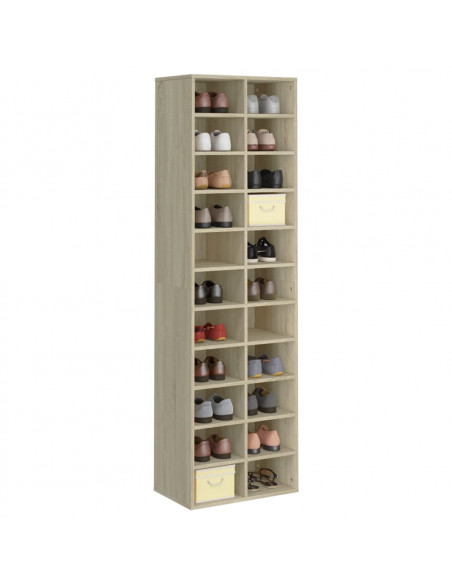Scarpiera Rovere Sonoma 54x34x183 cm in Truciolato