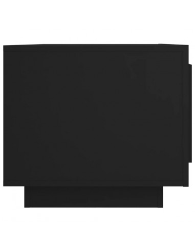 Tavolino da Salotto Nero 102x50x45 cm in Legno Compensato