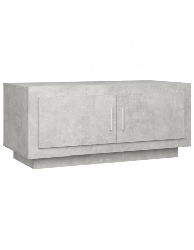 Tavolino Salotto Grigio Cemento 102x50x45 cm Legno Compensato