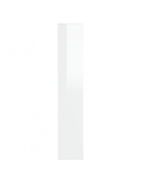 Scarpiera Bianco Lucido 54x34x183 cm in Truciolato