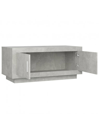 Tavolino Salotto Grigio Cemento 102x50x45 cm Legno Compensato